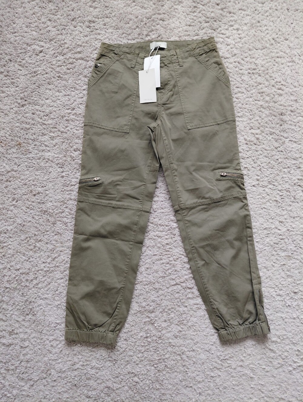 Joie Olive Green Utility Cargo Pants
